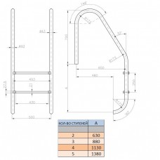 Лестница Kripsol Standard PI 3.D (3 ступ.)